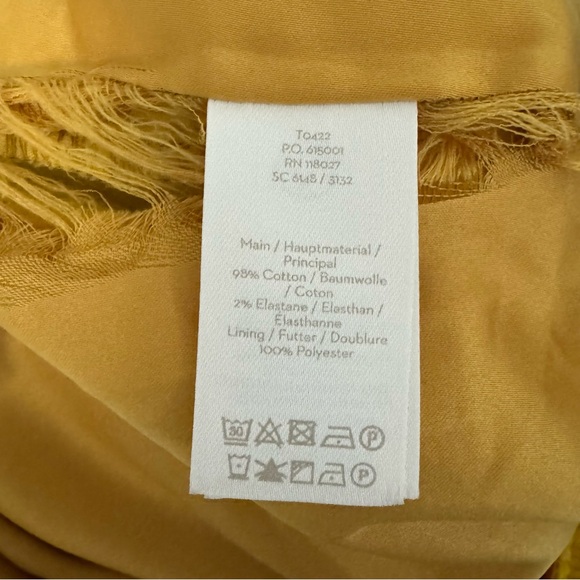 Boden Corduroy Mini Skirt Mustard Yellow US 4 - Picture 6 of 7